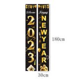Maxbell 1 Pair New Year Porch Sign Banners Couplet Decor for Festival Doorway Garden Style A