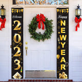Maxbell 1 Pair New Year Porch Sign Banners Couplet Decor for Festival Doorway Garden Style A