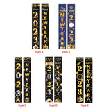 Maxbell 1 Pair New Year Porch Sign Banners Couplet Decor for Festival Doorway Garden Style A