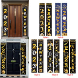 Maxbell 1 Pair New Year Porch Sign Banners Couplet Decor for Festival Doorway Garden Style A