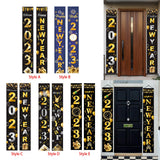 Maxbell 1 Pair New Year Porch Sign Banners Couplet Decor for Festival Doorway Garden Style A
