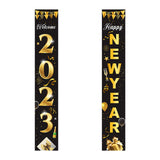 Maxbell 1 Pair New Year Porch Sign Banners Couplet Decor for Festival Doorway Garden Style A
