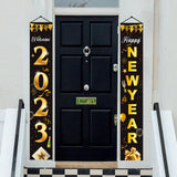 Maxbell 1 Pair New Year Porch Sign Banners Couplet Decor for Festival Doorway Garden Style A