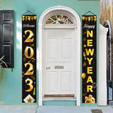 Maxbell 1 Pair New Year Porch Sign Banners Couplet Decor for Festival Doorway Garden Style A