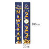 Maxbell 1 Pair New Year Porch Sign Banners Couplet Decor for Festival Doorway Garden Style B
