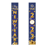 Maxbell 1 Pair New Year Porch Sign Banners Couplet Decor for Festival Doorway Garden Style B
