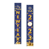 Maxbell 1 Pair New Year Porch Sign Banners Couplet Decor for Festival Doorway Garden Style B