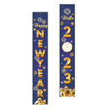 Maxbell 1 Pair New Year Porch Sign Banners Couplet Decor for Festival Doorway Garden Style B