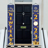 Maxbell 1 Pair New Year Porch Sign Banners Couplet Decor for Festival Doorway Garden Style B