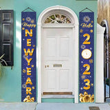 Maxbell 1 Pair New Year Porch Sign Banners Couplet Decor for Festival Doorway Garden Style B