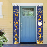 Maxbell 1 Pair New Year Porch Sign Banners Couplet Decor for Festival Doorway Garden Style B