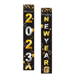 Maxbell 1 Pair New Year Porch Sign Banners Couplet Decor for Festival Doorway Garden Style C