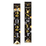 Maxbell 1 Pair New Year Porch Sign Banners Couplet Decor for Festival Doorway Garden Style D