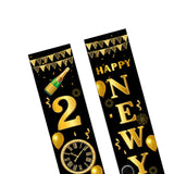 Maxbell 1 Pair New Year Porch Sign Banners Couplet Decor for Festival Doorway Garden Style E