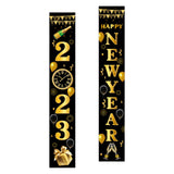 Maxbell 1 Pair New Year Porch Sign Banners Couplet Decor for Festival Doorway Garden Style E