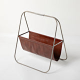 Maxbell Magazine Rack Floor Stand Ornament Handmade Newspapers Storage Holder Basket