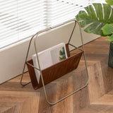 Maxbell Magazine Rack Floor Stand Ornament Handmade Newspapers Storage Holder Basket