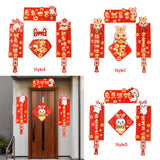 Maxbell Chinese New Year Couplets Traditional Spring Festival Porch Sign for StyleA
