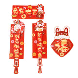Maxbell Chinese New Year Couplets Traditional Spring Festival Porch Sign for StyleA