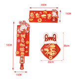Maxbell Chinese New Year Couplets Traditional Spring Festival Porch Sign for StyleA