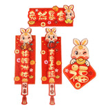 Maxbell Chinese New Year Couplets Traditional Spring Festival Porch Sign for StyleC