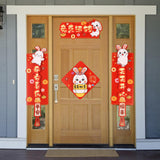 Maxbell Chinese New Year Couplets Traditional Spring Festival Porch Sign for StyleD