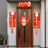 Maxbell Chinese New Year Couplets Traditional Spring Festival Porch Sign for StyleD