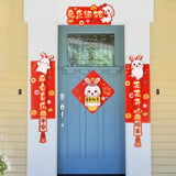 Maxbell Chinese New Year Couplets Traditional Spring Festival Porch Sign for StyleD