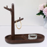 Maxbell Necklace Storage Holder Necklace Bracelet Jewelry Stand for Dresser Brown