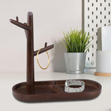 Maxbell Necklace Storage Holder Necklace Bracelet Jewelry Stand for Dresser Brown