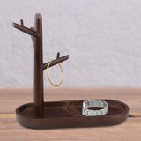 Maxbell Necklace Storage Holder Necklace Bracelet Jewelry Stand for Dresser Brown