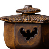 Maxbell Antique Incense Burner Centerpiece Gift Censer for Patio Desktop Garden Brown