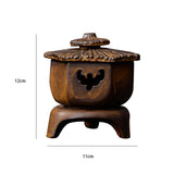 Maxbell Antique Incense Burner Centerpiece Gift Censer for Patio Desktop Garden Brown