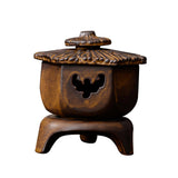 Maxbell Antique Incense Burner Centerpiece Gift Censer for Patio Desktop Garden Brown