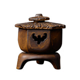 Maxbell Antique Incense Burner Centerpiece Gift Censer for Patio Desktop Garden Brown