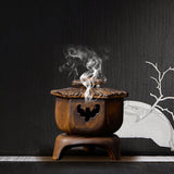 Maxbell Antique Incense Burner Centerpiece Gift Censer for Patio Desktop Garden Brown