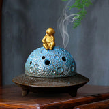 Maxbell Astronaut Incense Holder Burner UFO Censer for Hotel Relaxation Office