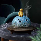 Maxbell Astronaut Incense Holder Burner UFO Censer for Hotel Relaxation Office