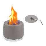 Maxbell Indoor Fire Pit Party Office Fire Concrete Bowl Pot Tabletop Fireplace