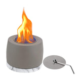 Maxbell Indoor Fire Pit Party Office Fire Concrete Bowl Pot Tabletop Fireplace