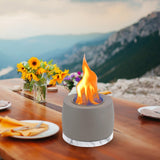 Maxbell Indoor Fire Pit Party Office Fire Concrete Bowl Pot Tabletop Fireplace