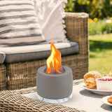Maxbell Indoor Fire Pit Party Office Fire Concrete Bowl Pot Tabletop Fireplace