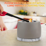 Maxbell Indoor Fire Pit Party Office Fire Concrete Bowl Pot Tabletop Fireplace
