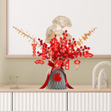 Maxbell Red Chinese New Year Decoration Spring Festival Bonsai Table Centerpiece Gray