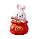 Maxbell Lucky Rabbit Statue Indoor Money Box Figurine for Store Desktop Office Lucky 11cmx11cmx18cm