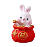 Maxbell Lucky Rabbit Statue Indoor Money Box Figurine for Store Desktop Office Lucky 11cmx11cmx18cm