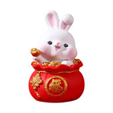 Maxbell Lucky Rabbit Statue Indoor Money Box Figurine for Store Desktop Office Lucky 11cmx11cmx18cm