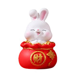 Maxbell Lucky Rabbit Statue Indoor Money Box Figurine for Store Desktop Office Money 11cmx11cmx18cm