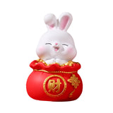 Maxbell Lucky Rabbit Statue Indoor Money Box Figurine for Store Desktop Office Money 11cmx11cmx18cm