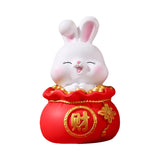 Maxbell Lucky Rabbit Statue Indoor Money Box Figurine for Store Desktop Office Money 11cmx11cmx18cm